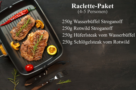 Raclette-Paket vom Wasserbüffel & Rotwild (4-5 Personen)